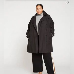 Universal Standard New without tags Black Trench Coat